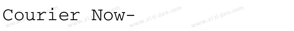 Courier Now字体转换